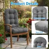 Coussins pour fauteuils à bascule d'extérieur avec sangles, Voir les images du produit 2