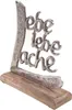 formano Schriftzug Lebe Liebe Lache Aluminium Mangoholz 18 Produktbild-Vorschau 2