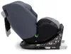 A side view of a gray and black baby car seat on a white background. Produktbild-Vorschau