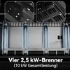 Royal Gourmet 4-Brenner Gasgrill, 10 kW Grillwagen mit Produktbild-Vorschau 4