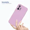 A hand holding a purple phone case against a white background. Produktbild-Vorschau