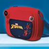 A red Spiderman-themed digital camera is displayed against a blue background. Voir les images du produit