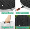 Collage of four images showcasing different aspects of a garden shower. Náhled obrázku produktu