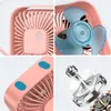 USB ventilátor Tichý mini stolní ventilátor TOPK K50 růžový Náhled obrázku produktu 8