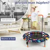 GOPLUS Ø92cm Kindertrampolin LED, Mini Trampolin mit Griff Produktbild-Vorschau 3