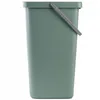 A green plastic trash can with a gray handle is shown against a white background. Náhled obrázku produktu