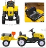 HOMCOM Porteur tracteur enfants avec remorque, râteau et Voir les images du produit 5