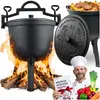 BERDSEN Gusseisen-Kessel Feuerkessel Feuertopf mit Stativ Produktbild-Vorschau 1