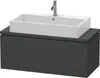 Konsolenunterschrank L-CUBE 400x1020x477mm graphit matt Produktbild-Vorschau 1
