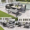 Merax Gartenmöbel Set für 6–8 Personen mit PE Rattan, Produktbild-Vorschau 7