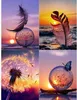 Diamond Painting Full Set, 4 Stück 5D Diamant Painting Produktbild-Vorschau 1
