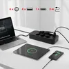 Maclean zásuvková lišta 6cestný prodlužovací kabel + 4xUSB Náhled obrázku produktu 5