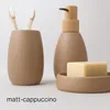 Zahnputzbecher Spirella Sven Polyresin Holz Ø 8 cm Produktbild-Vorschau 6