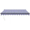 vidaXL Tenda retrattile blu e bianca 3,5x2,5 m Tessuto e Anteprima dell’immagine prodotto 11