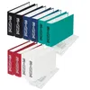 A collection of bank binders in various colors, some with bank statements peeking out. Produktbild-Vorschau