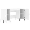 vidaXL Bureau blanc 140x50x75 cm bois composite Voir les images du produit 5