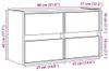 VidaXL 852286, Czarny, Drewno, Drewno, 4 szuf., 800 mm, 310 Podgląd zdjęcia produktu 8
