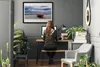 Bild 100x70 MDF-Rahmen Wandkunst Boot Strand Meer Produktbild-Vorschau 3