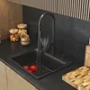 Granitan | Granitový dřez ZANTE - Černý - Velký a hluboký - Náhled obrázku produktu 3