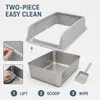 WISFOR, vaschetta per gatti in acciaio inox, acciaio inox, Anteprima dell’immagine prodotto 7