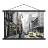 MuchoWow® Textilposter Gemälde - Ölfarbe - Stadt - Auto Produktbild-Vorschau 1