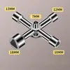 4 Wege Dreikantschlüssel, 5 Größen (7mm/10mm/12mm/13mm/18mm Produktbild-Vorschau 2