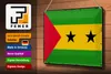 Blechschild Flagge São Tomé und Príncipe 30x20cm Retro Flag Produktbild-Vorschau 3