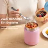 Thermos en acier inoxydable 304 de 480 ml, avec cuillère, Voir les images du produit 3