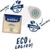 A diagram showing the lifecycle of coffee pods and packaging, with text indicating eco-friendly disposal. Produktbild-Vorschau