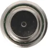 Close-up view of the top of a button cell battery. Produktbild-Vorschau