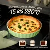 Tarteform Grün aus Keramik - ø 28 cm - Hoher Rand - Mit Produktbild-Vorschau 4