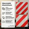 Mucola Warntafel 2in1 Spanien und Italien Alu Warnschild Produktbild-Vorschau 2