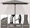Sekey Sonnenschirm Balkon Gartenschirm Marktschirm  140×210 Produktbild-Vorschau 3