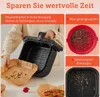 100x Backpapier für Friteuse Heißluftfritteuse Grill Produktbild-Vorschau 4