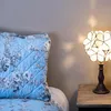 Clayre & Eef Tiffany Tischlampe 21x21x38 cm Beige Polyresin Produktbild-Vorschau 4