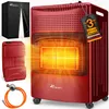 TRESKO® 4200 Watt Gasheizer rot inkl. Gasdruckregler Produktbild-Vorschau 1