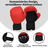 Close-up marketing image of boxing gloves with feature callouts. Produktbild-Vorschau
