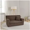 Kindersofa aus Schaumstoff Braun, ausklappbar und bequem, Produktbild-Vorschau 8