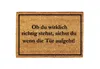 Ob du wirklich richtig stehst Fußmatte Kokos lustig, Produktbild-Vorschau 1