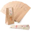 Verpackung 10 kleine braune Blockbodenbeutel Geschenk-Tüte Produktbild-Vorschau 2