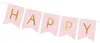 Girlanda Happy Birthday 15x175cm růžová Náhled obrázku produktu 2