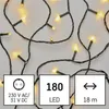 LED vánoční řetěz, 18 m, venkovní i vnitřní, teplá bílá, časovač Náhled obrázku produktu