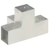 vidaXL Pfostenverbinder X-Form Verzinktes Metall 91 x 91 mm Produktbild-Vorschau 3