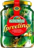 A jar of Spreewaldhof Spreelinge pickles. Produktbild-Vorschau