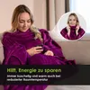 heimtexland ® Ärmeldecke TV Kuscheldecke mit Ärmeln Taschen Produktbild-Vorschau 2
