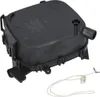 A black evaporator unit with attached wiring is shown against a white background. Produktbild-Vorschau