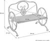A diagram showing the dimensions of a garden bench. Produktbild-Vorschau