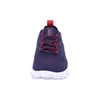A front view of a blue and red Geox sneaker against a white background. Produktbild-Vorschau