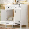Meuble-lavabo Flieks avec vasque en céramique intégrée, 9 Voir les images du produit 3