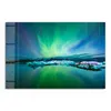 DEQORI Glasbild Echtglas 90x60 cm 'Leuchtendes Polarlicht' Produktbild-Vorschau 2